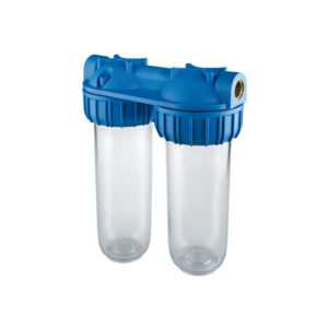 3PCS Duplex Filters 10", Clear 1" BSP