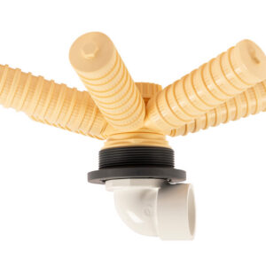 Bottom distributor 4" with 63 mm elbow for vessel 21" - 24" (0.2 mm)