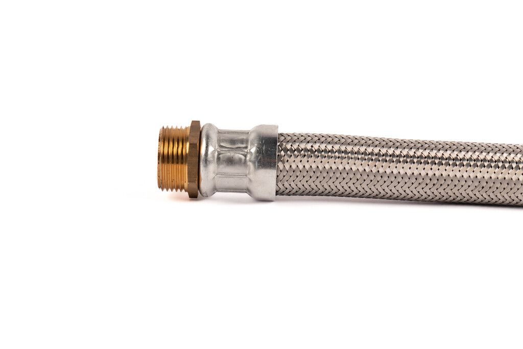 HSH Superflex Stainless Steel 1" M + Nipple x 1"R - DN25 - 50 cm - Image 2