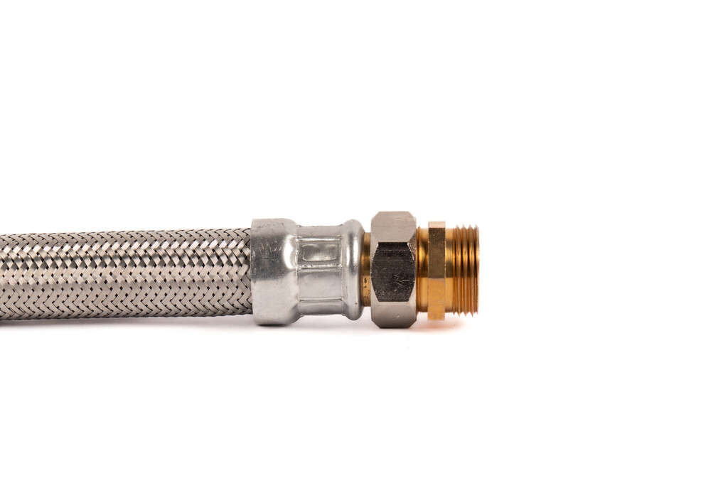 HSH Superflex Stainless Steel 1" M + Nipple x 1"R - DN25 - 50 cm - Image 3