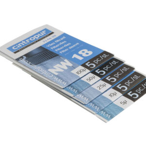 Set of 5 filtering sleeves type NW 18 - 100µ